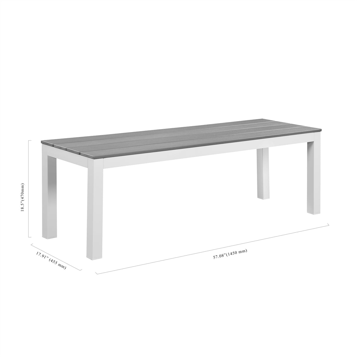 Laguna Indoor/Outdoor 7ft Slate Pool Table Dining Set with 2 Benches & Accessories, White Finish