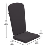 Indoor/Outdoor Adirondack Chairs with Cushions - Set of 2