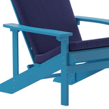Indoor/Outdoor Adirondack Chairs with Cushions - Set of 2
