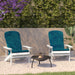 Indoor/Outdoor Adirondack Chairs with Cushions - Set of 2