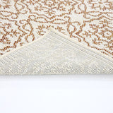 Indoor/Outdoor Area Rug/ Runner/ Doormat- Blue & Natural & Red & Taupe Color -Machine Washable, Weather and UV Resistant-Eliza