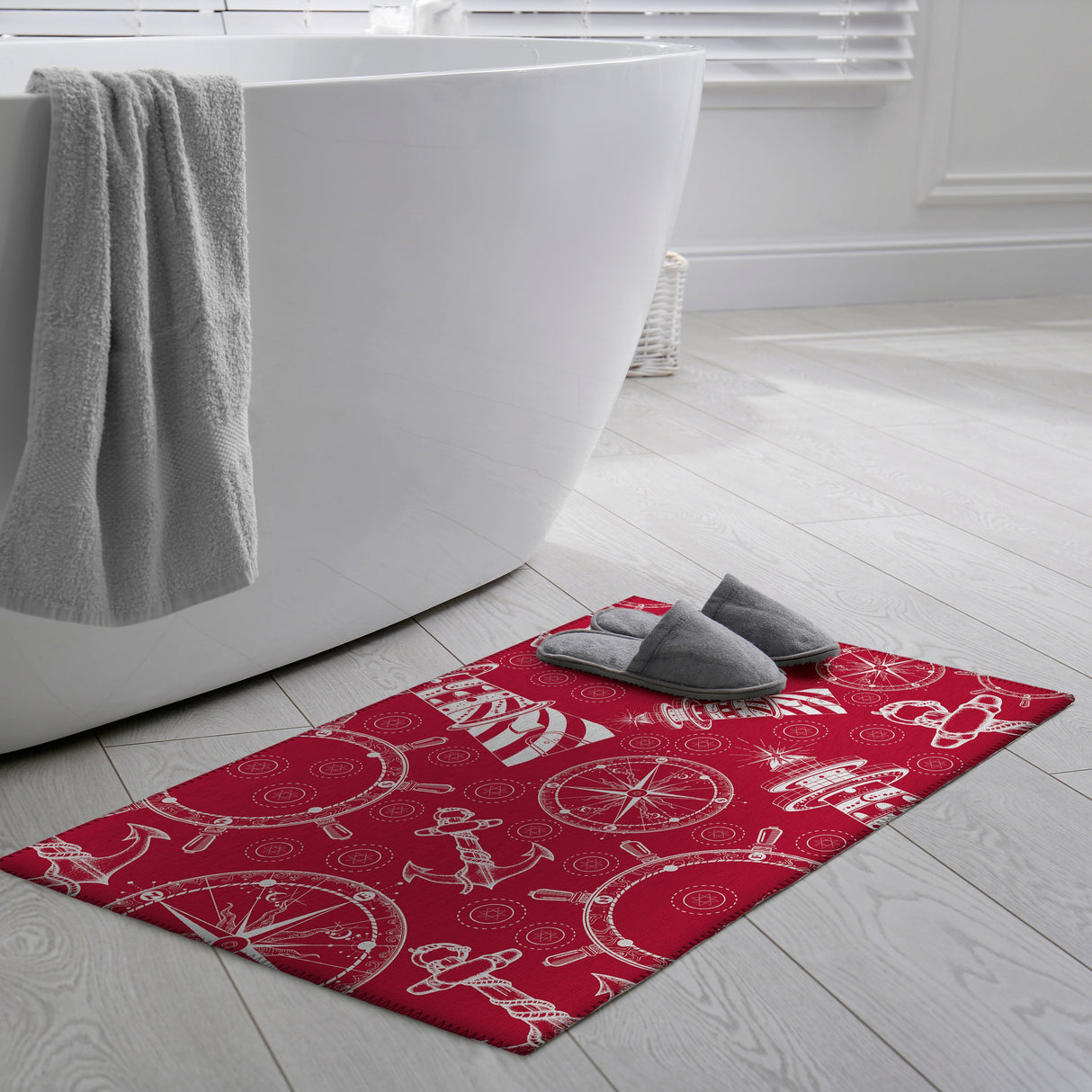 Indoor/Outdoor Harpswell Lighthouse Washable Rug