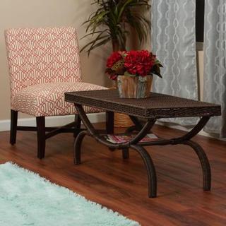 Indoor Outdoor Resin Wicker Arch Leg Coffee Table