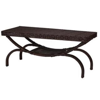 Indoor Outdoor Resin Wicker Arch Leg Coffee Table