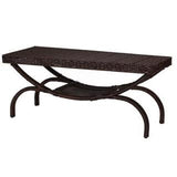 Indoor Outdoor Resin Wicker Arch Leg Coffee Table