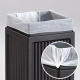 15 Gallon Indoor Outdoor Trash Can, Durable Plastic Garbage Can, Waste Bin