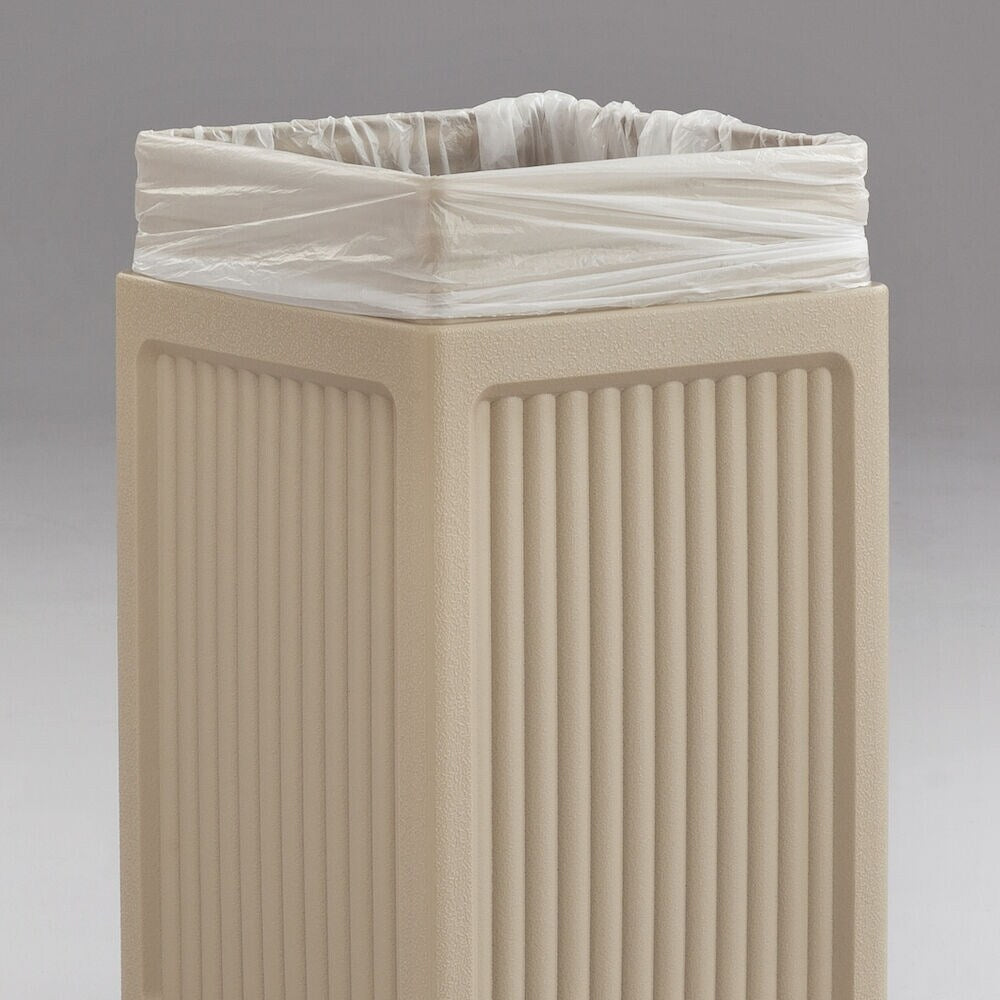 15 Gallon Indoor Outdoor Trash Can, Durable Plastic Garbage Can, Waste Bin