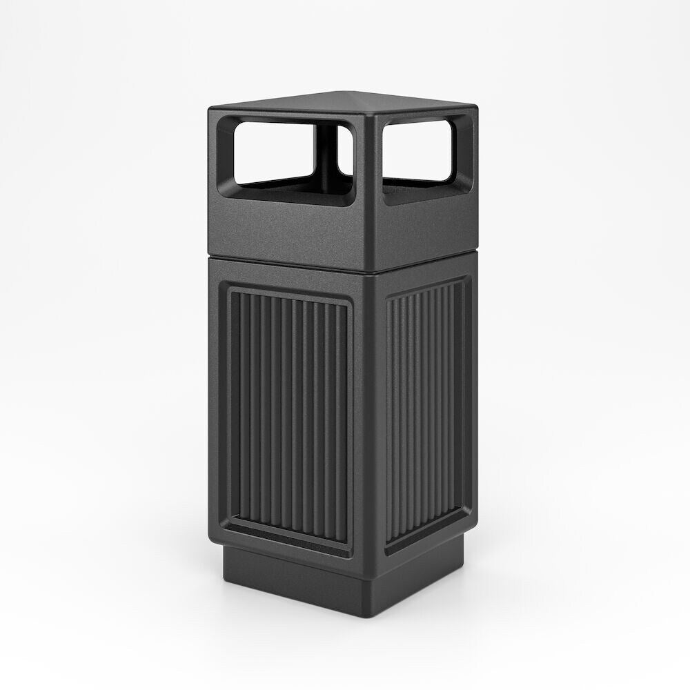 15 Gallon Indoor Outdoor Trash Can, Durable Plastic Garbage Can, Waste Bin