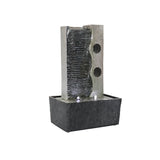 Indoor Slate Tabletop Fountain w/LED Light Meditation Feature for Home