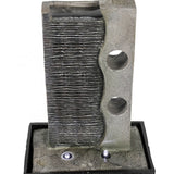 Indoor Slate Tabletop Fountain w/LED Light Meditation Feature for Home