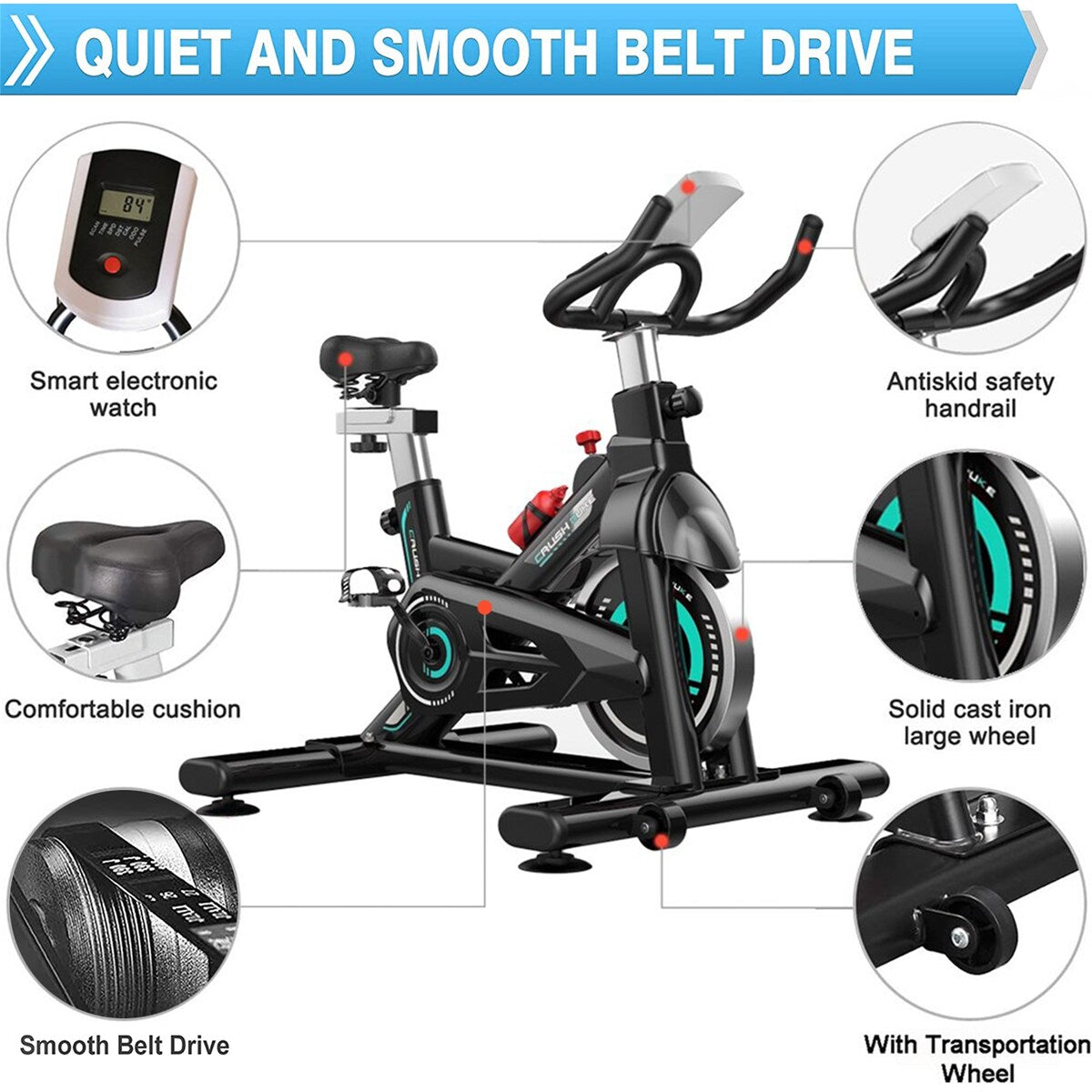 Indoor Stationary Exercise Cycling Training Bike for Home Exercise