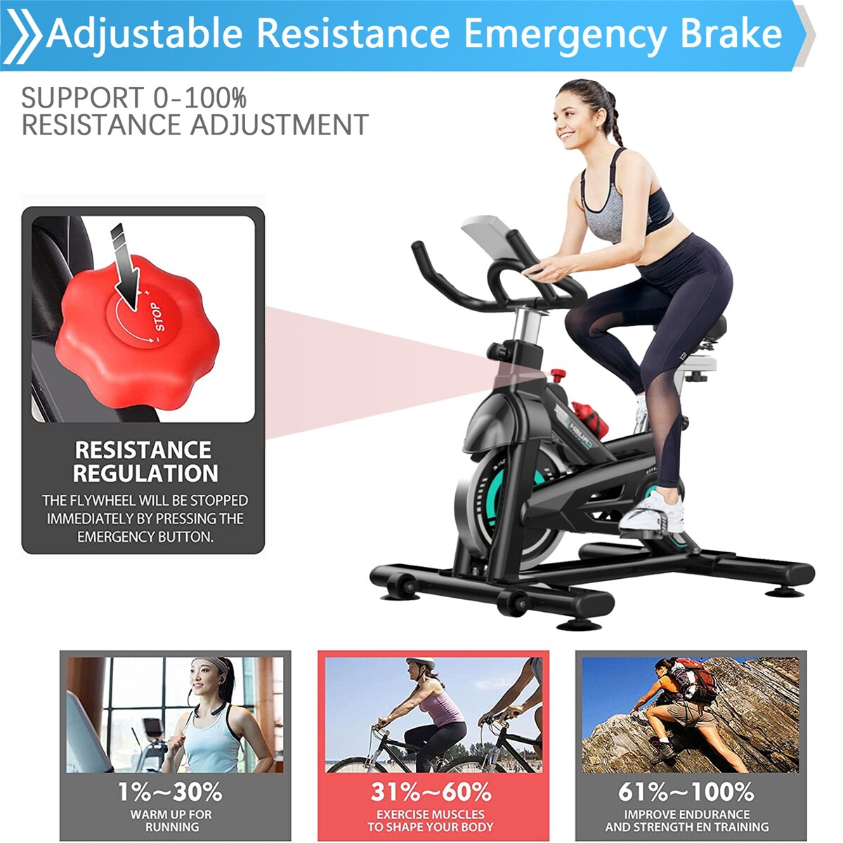 Indoor Stationary Exercise Cycling Training Bike for Home Exercise