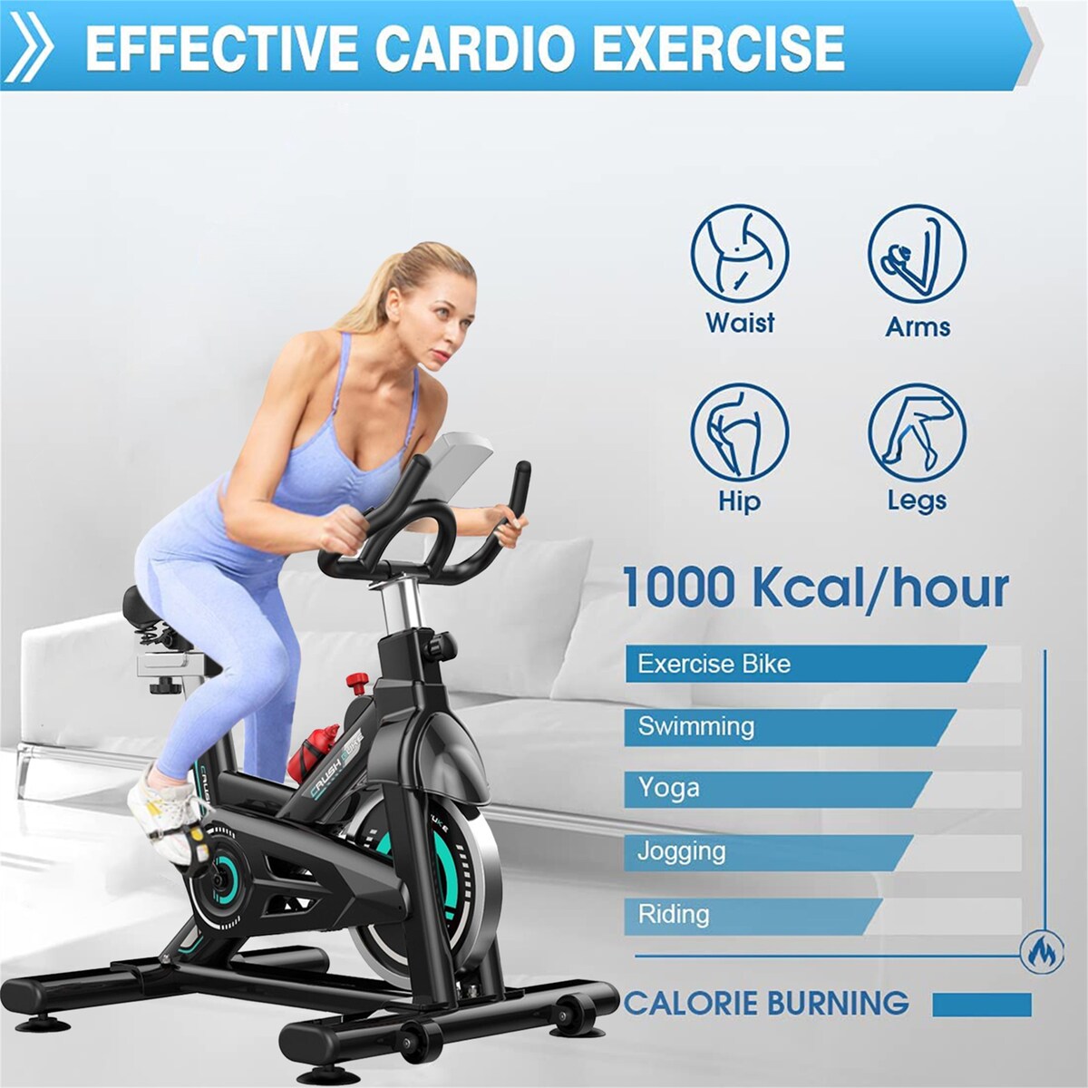 Indoor Stationary Exercise Cycling Training Bike for Home Exercise