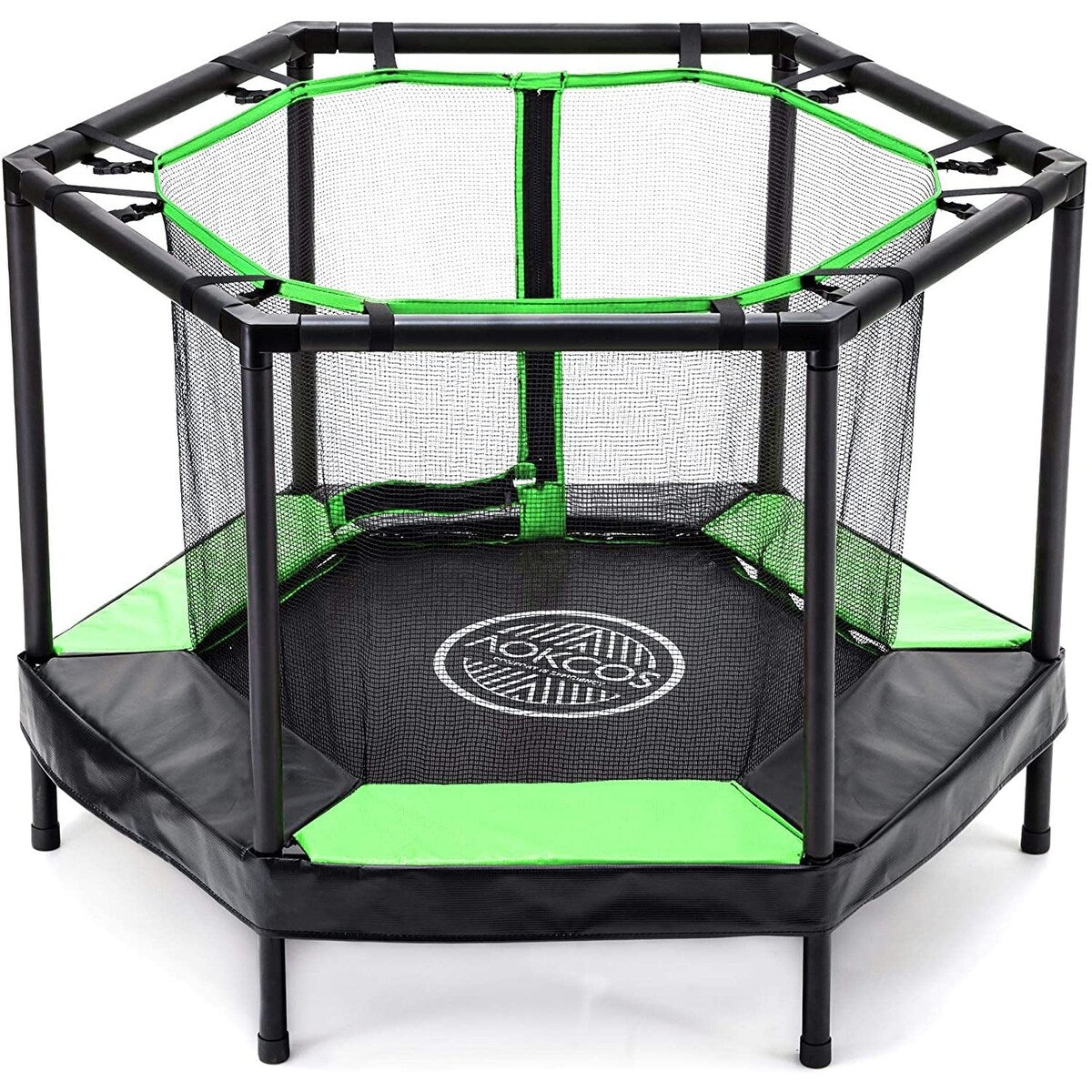 Indoor & Outdoor Play Exercise Bounce with Safety Padded Cover for Jump Sport - Green
