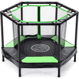 Indoor & Outdoor Play Exercise Bounce with Safety Padded Cover for Jump Sport - Green
