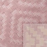 Indoor & Outdoor Rug With Moroccan Trellis High-Low Pattern