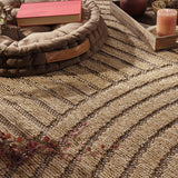 Indoor and Outdoor Rug Boho Look with Modern Curved Lines