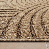 Indoor and Outdoor Rug Boho Look with Modern Curved Lines