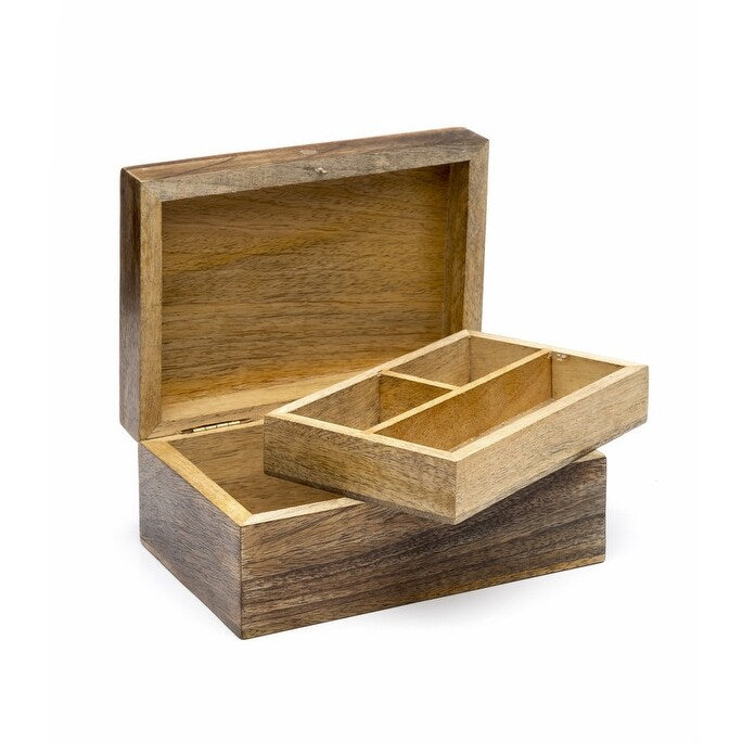 Indukala Jewelry Box - 7" L, 5" W, 3" H