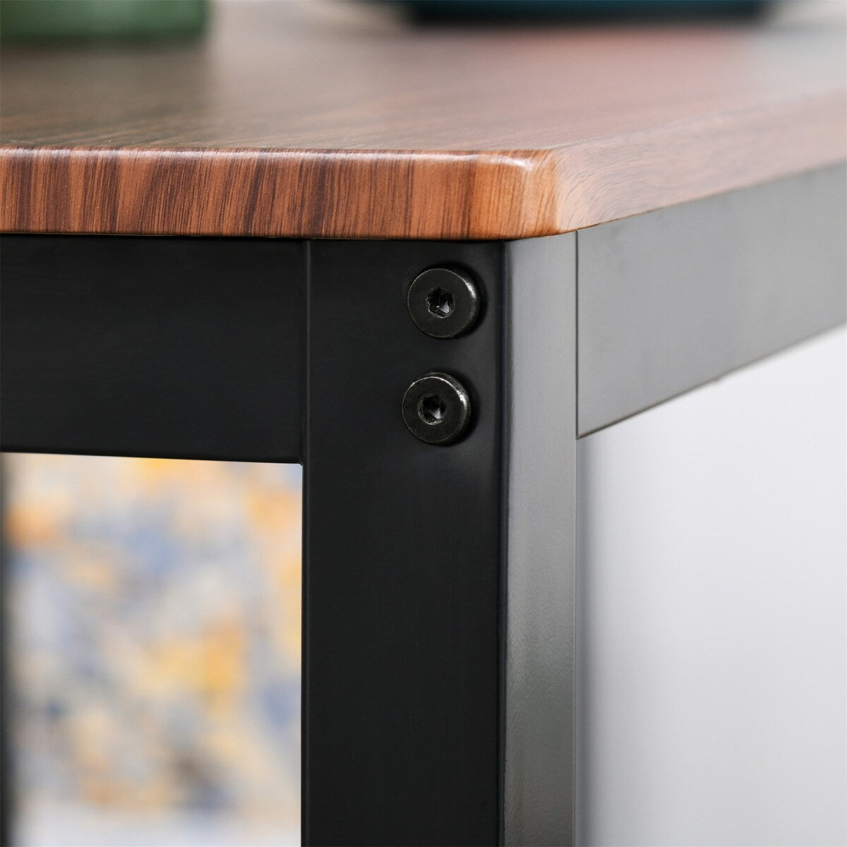 Industrial 4 Piece Dining Room Table Set