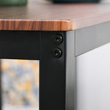 Industrial 4 Piece Dining Room Table Set
