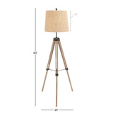 Brown Wood Industrial Floor Lamp 61 x 25 x 25 - 25 x 61