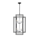 Industrial 8-Lights Hanging Chandelier Tiered Pendant Light Fixtures for Entryway, Foyer,Kitchen Island