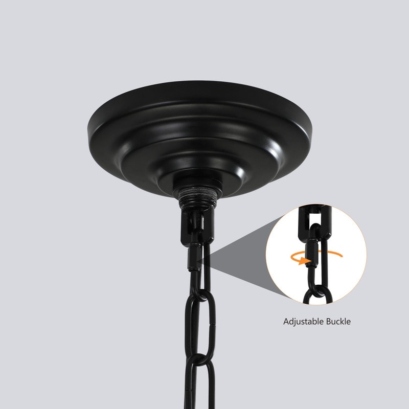Industrial 8-Lights Hanging Chandelier Tiered Pendant Light Fixtures for Entryway, Foyer,Kitchen Island