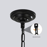Industrial 8-Lights Hanging Chandelier Tiered Pendant Light Fixtures for Entryway, Foyer,Kitchen Island