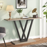 43 Inch Entryway Console Tables, Narrow Sofa Table for Hallway, Living Room