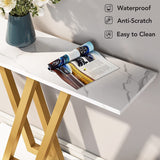 43 Inch Entryway Console Tables, Narrow Sofa Table for Hallway, Living Room