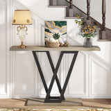 43 Inch Entryway Console Tables, Narrow Sofa Table for Hallway, Living Room