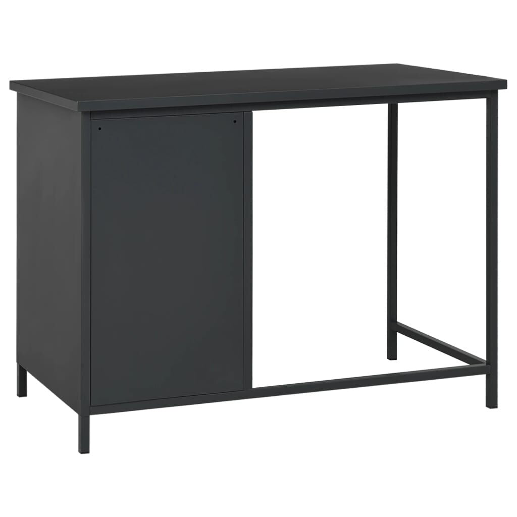 Industrial Desk with Drawers Anthracite 41.3"x20.5"x29.5" Steel
