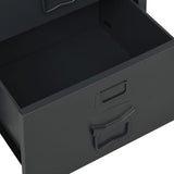 Industrial Desk with Drawers Anthracite 41.3"x20.5"x29.5" Steel