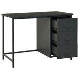 Industrial Desk with Drawers Anthracite 41.3"x20.5"x29.5" Steel