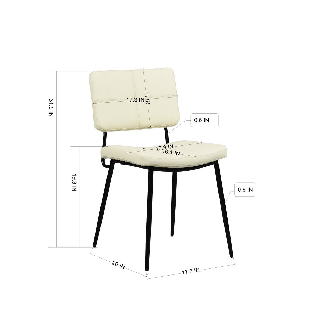 Industrial Dining Chairs Set of 2, Dining Room Chiars,Side Chairs Ergonomical Comfort Upholstery for Dining Room