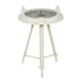 Industrial Metal Round Clock Coffee Table
