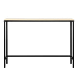 Industrial Style Porch Table Single Layer Light Walnut Color Console Table