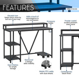 Industrial Writing Desk, Black