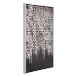 Harrison Canvas Wall Art Silver & Black