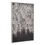Harrison Canvas Wall Art Silver & Black