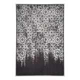 Harrison Canvas Wall Art Silver & Black