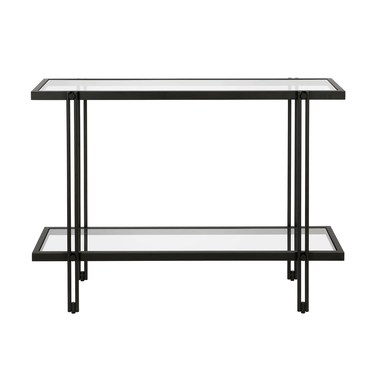 Inez Steel and Glass Console Table