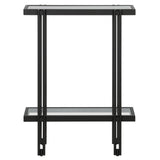 Inez Steel and Glass Console Table