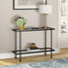 Inez Steel and Glass Console Table