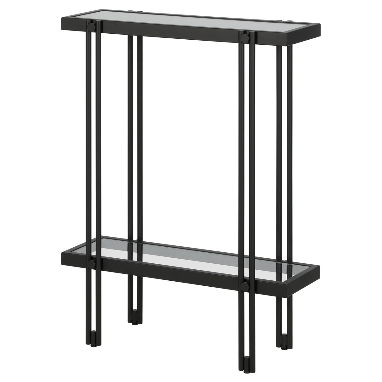 Inez Steel and Glass Console Table