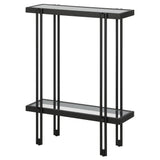 Inez Steel and Glass Console Table