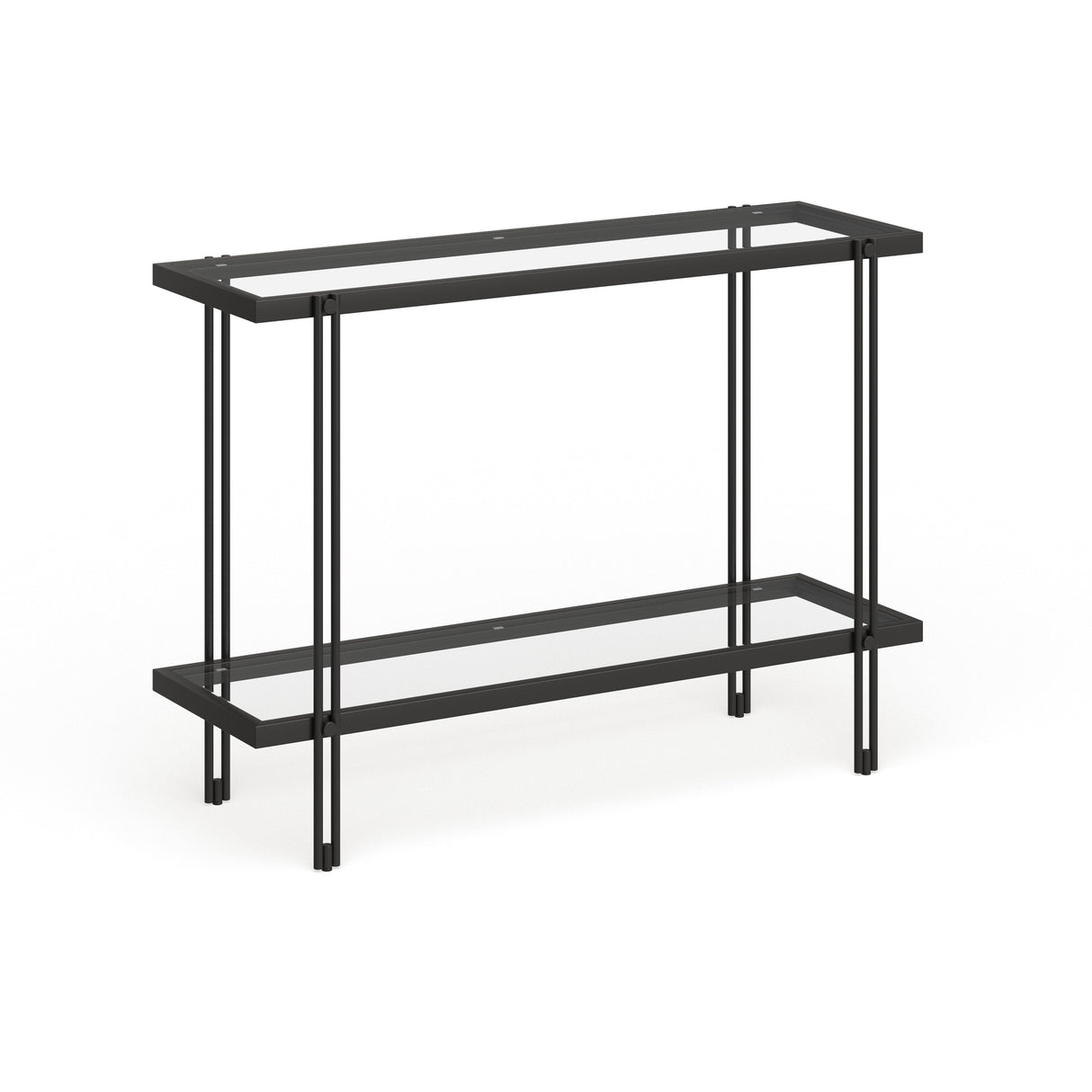 Inez Steel and Glass Console Table