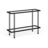 Inez Steel and Glass Console Table