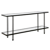 Inez Steel and Glass Console Table